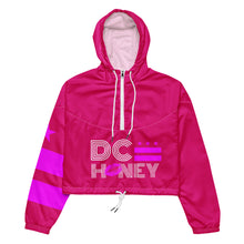 Load image into Gallery viewer, DC HONEY DISCO LETTERED Flag Logo Women’s cropped windbreaker