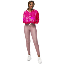 Load image into Gallery viewer, DC HONEY DISCO LETTERED Flag Logo Women’s cropped windbreaker