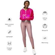 Load image into Gallery viewer, DC HONEY DISCO LETTERED Flag Logo Women’s cropped windbreaker