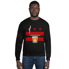 Load image into Gallery viewer, Cigar and Whiskey, DC Flag Unisex Sweatshirt