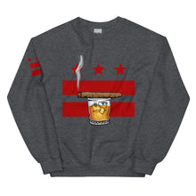 Load image into Gallery viewer, Cigar and Whiskey, DC Flag Unisex Sweatshirt