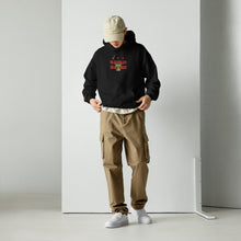 Load image into Gallery viewer, Embroidered Cigar and Whiskey DC Flag Unisex Hoodie