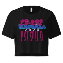 Load image into Gallery viewer, KAMALA 2024 Women’s crop top (BLACK)