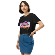 Load image into Gallery viewer, DC HONEY PINK CADILLAC GRAPHIC Women’s Crop Top