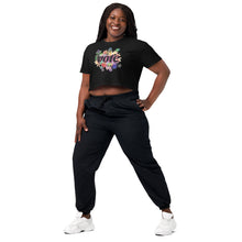 Load image into Gallery viewer, VOTE-FLOWERS Women’s crop top