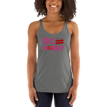 Load image into Gallery viewer, DC HONEY PINK DISCO LETTER Women's Racerback Tank
