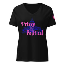 Load image into Gallery viewer, PRISSY and POLITICAL Capitol 2 Women’s relaxed v-neck t-shirt