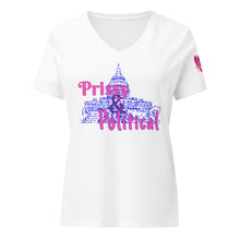 Load image into Gallery viewer, PRISSY and POLITICAL Capitol 2 Women’s relaxed v-neck t-shirt