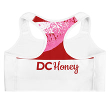 Load image into Gallery viewer, DC HONEY FLAG LOGO Sports bra (WHITE)