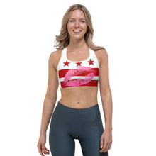 Load image into Gallery viewer, DC HONEY FLAG LOGO Sports bra (WHITE)