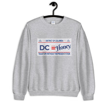 Load image into Gallery viewer, DC Honey License Plate Unisex Sweatshirt