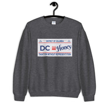 Load image into Gallery viewer, DC Honey License Plate Unisex Sweatshirt