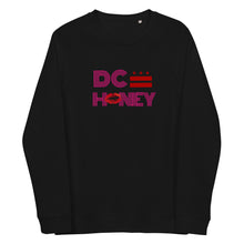 Load image into Gallery viewer, DISCO DC HONEY Unisex organic raglan sweatshirt