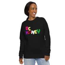 Load image into Gallery viewer, COLORFUL DC HONEY Unisex organic raglan sweatshirt