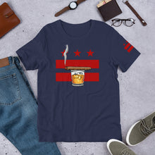Load image into Gallery viewer, CIGAR AND WHISKEY DC FLAG-BC Short-Sleeve Unisex T-Shirt