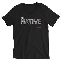 Load image into Gallery viewer, DC NATIVE WITH FLAG Unisex Short Sleeve V-Neck T-Shirt