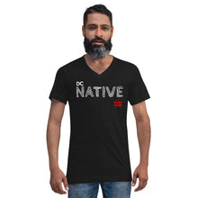 Load image into Gallery viewer, DC NATIVE WITH FLAG Unisex Short Sleeve V-Neck T-Shirt