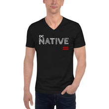 Load image into Gallery viewer, DC NATIVE WITH FLAG Unisex Short Sleeve V-Neck T-Shirt