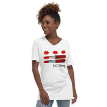 Load image into Gallery viewer, DC HONEY FLAG Unisex Short Sleeve V-Neck T-Shirt