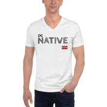 Load image into Gallery viewer, DC NATIVE WITH FLAG Unisex Short Sleeve V-Neck T-Shirt