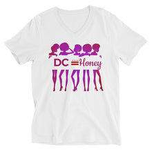 Load image into Gallery viewer, DC HONEY LADIES Unisex Short Sleeve V-Neck T-Shirt