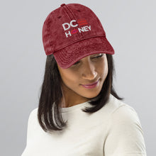 Load image into Gallery viewer, DC HONEY FLAG LOGO EMBROIDERED Vintage Cotton Twill Cap