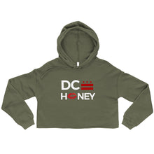 Load image into Gallery viewer, DC HONEY FLAG LOGO/DC FLAG ON THE BACK Crop Hoodie