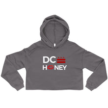 Load image into Gallery viewer, DC HONEY FLAG LOGO/DC FLAG ON THE BACK Crop Hoodie