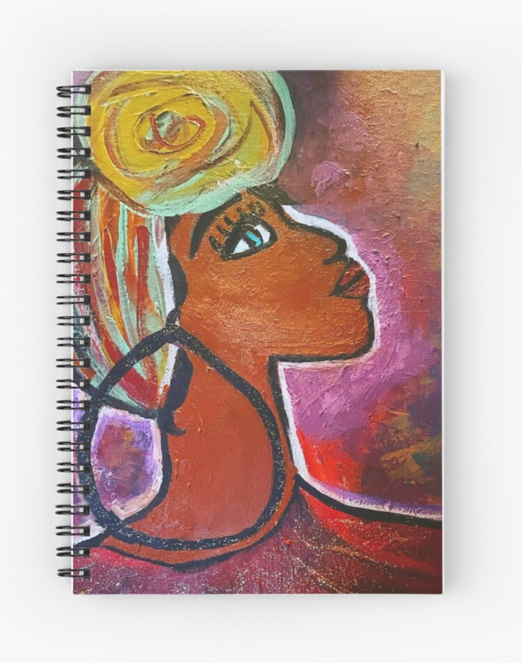 Head Wrap Glory Spiral Notebook