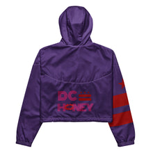 Load image into Gallery viewer, DC HONEY DISCO LETTERED Flag Logo Women’s Cropped Windbreaker (PURPLE)
