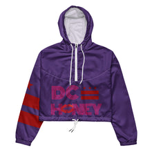 Load image into Gallery viewer, DC HONEY DISCO LETTERED Flag Logo Women’s Cropped Windbreaker (PURPLE)
