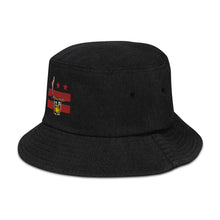 Load image into Gallery viewer, Cigar and Whiskey Denim bucket hat
