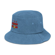 Load image into Gallery viewer, Cigar and Whiskey Denim bucket hat
