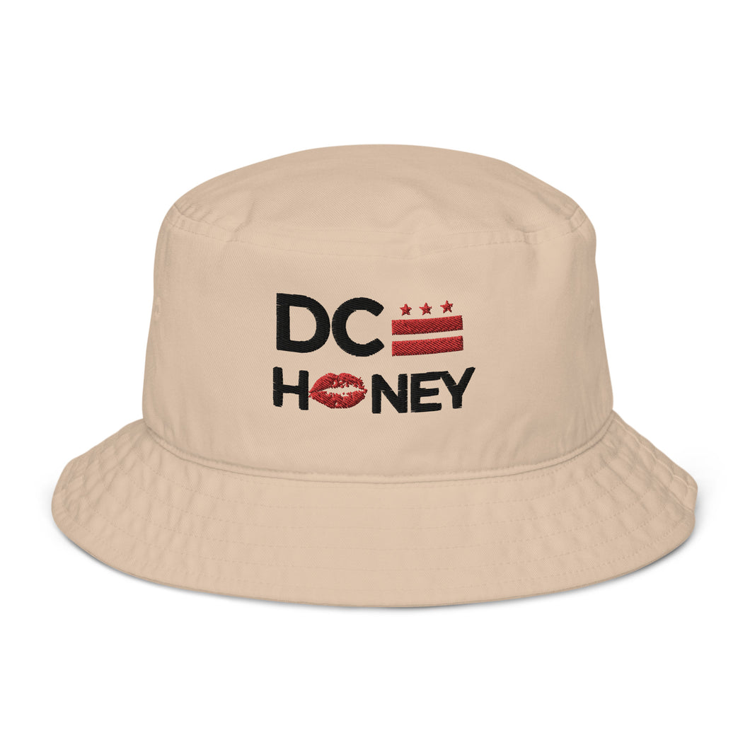 DC HONEY FLAG LOGO Organic Bucket Hat