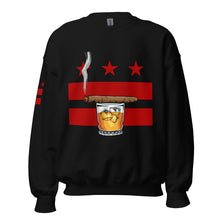 Load image into Gallery viewer, Cigar and Whiskey, DC Flag Unisex Sweatshirt
