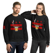 Load image into Gallery viewer, Cigar and Whiskey, DC Flag Unisex Sweatshirt
