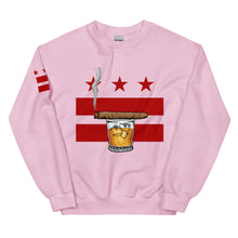 Load image into Gallery viewer, Cigar and Whiskey, DC Flag Unisex Sweatshirt
