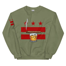 Load image into Gallery viewer, Cigar and Whiskey, DC Flag Unisex Sweatshirt
