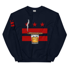 Load image into Gallery viewer, Cigar and Whiskey, DC Flag Unisex Sweatshirt
