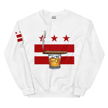 Load image into Gallery viewer, Cigar and Whiskey, DC Flag Unisex Sweatshirt
