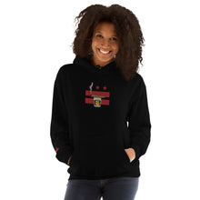 Load image into Gallery viewer, Embroidered Cigar and Whiskey DC Flag Unisex Hoodie
