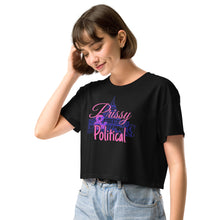 Load image into Gallery viewer, PRISSY and POLITICAL Capitol Women’s crop top
