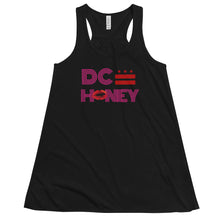 Load image into Gallery viewer, DC HONEY DISCO PINK LETTER Women&#39;s Flowy Racerback Tank
