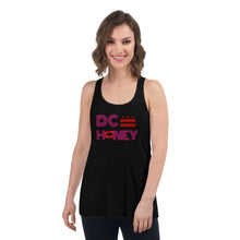 Load image into Gallery viewer, DC HONEY DISCO PINK LETTER Women&#39;s Flowy Racerback Tank
