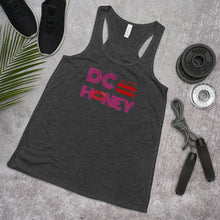 Load image into Gallery viewer, DC HONEY DISCO PINK LETTER Women&#39;s Flowy Racerback Tank
