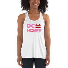 Load image into Gallery viewer, DC HONEY DISCO PINK LETTER Women&#39;s Flowy Racerback Tank
