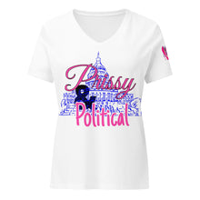 Load image into Gallery viewer, PRISSY and POLITICAL Capitol Women’s relaxed v-neck t-shirt
