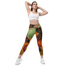 Load image into Gallery viewer, Shero Street Art Crossover leggings with pockets
