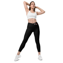 Load image into Gallery viewer, DC HONEY FLAG LOGO Crossover leggings with pockets
