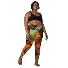 Load image into Gallery viewer, Shero Street Art Crossover leggings with pockets
